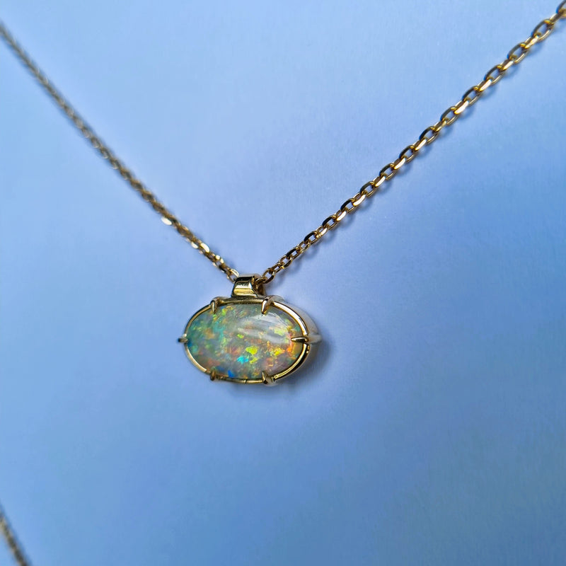 Australian Opal Pendant and Chain