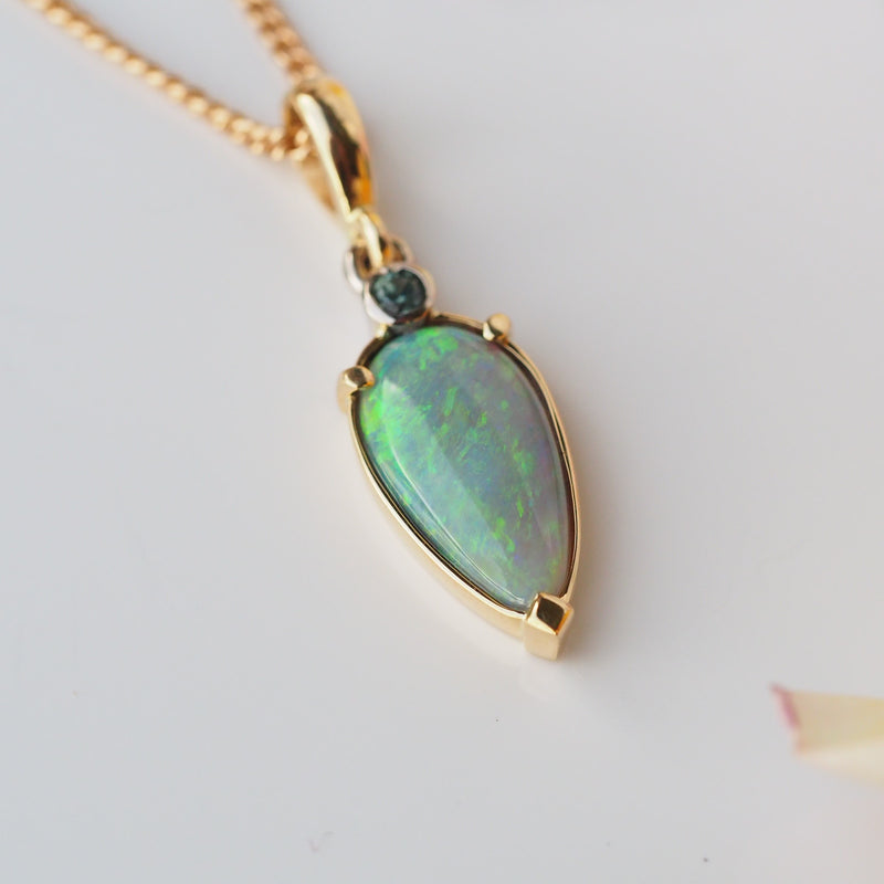 Opal Sapphire Pendant